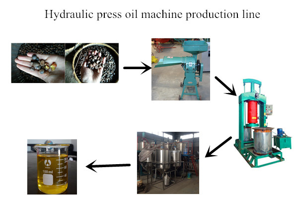 hydraulic tea seed oil press machine