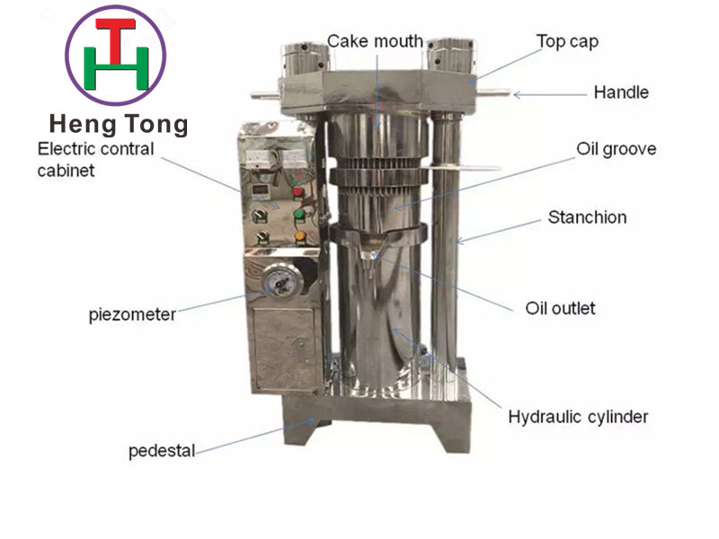 High Oil Yield Hydraulic Sesame Oil Press Machine From China